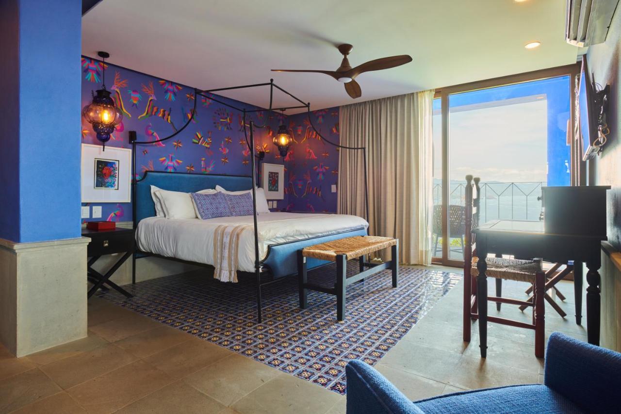 Hotel Luxury Patio Azul (Adults Only) Puerto Vallarta Zewnętrze zdjęcie A bedroom at the hotel