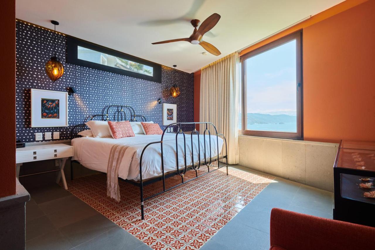 Hotel Luxury Patio Azul (Adults Only) Puerto Vallarta Zewnętrze zdjęcie A bedroom at the hotel