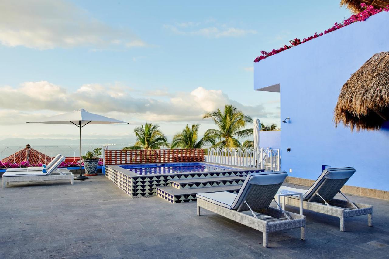 Hotel Luxury Patio Azul (Adults Only) Puerto Vallarta Zewnętrze zdjęcie Rooftop pool at the Hotel Habita, Tulum, Mexico